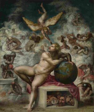 نقاشیAfter Michelangelo - The Dream of Human Life