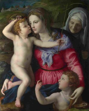 نقاشی Bronzino - The Madonna and Child with Saints