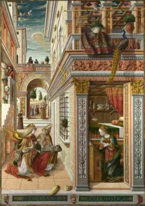 نقاشی Carlo Crivelli - The Annunciation, with Saint Emidius