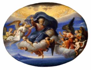 نقاشی Circle of Pierre Mignard l - God the Father