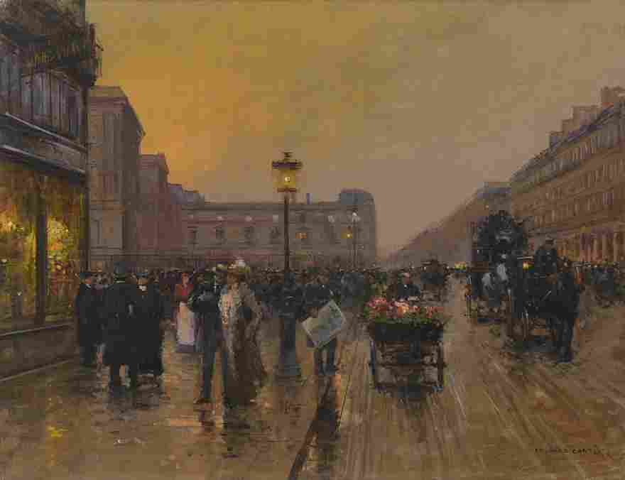 نقاشی Edouard Cortes – La rue de Rivoli