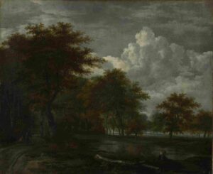 نقاشی Follower of Jacob van Ruisdael - The Skirts of a Forest