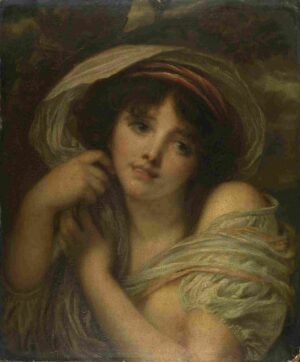 نقاشی Follower of Jean-Baptiste Greuze - A Girl