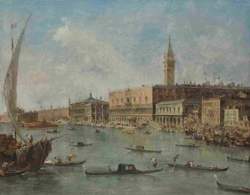 نقاشی Francesco_Guardi_Venice_The_Doge's_Palace_and_the_Molo