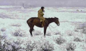 نقاشی Frederic Remington – The herd boy