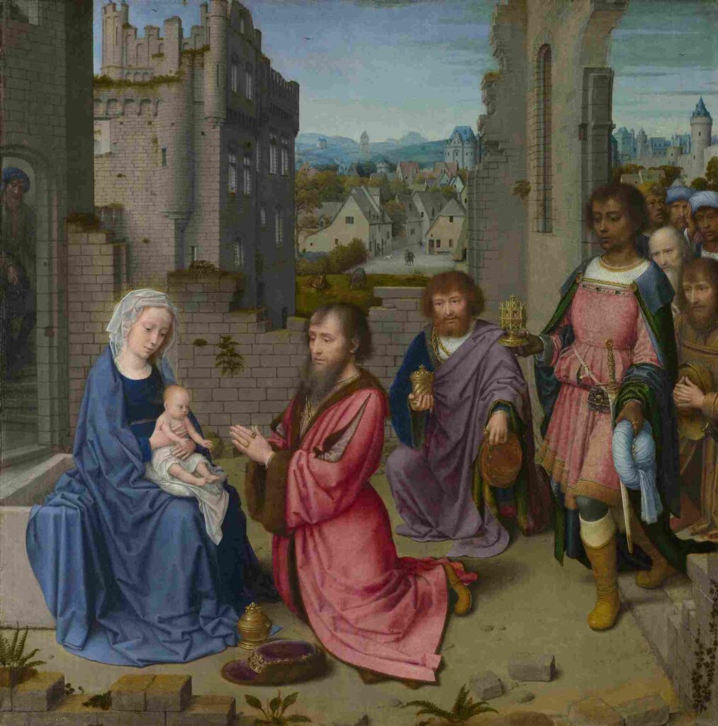 نقاشی Gerard David - Adoration of the Kings