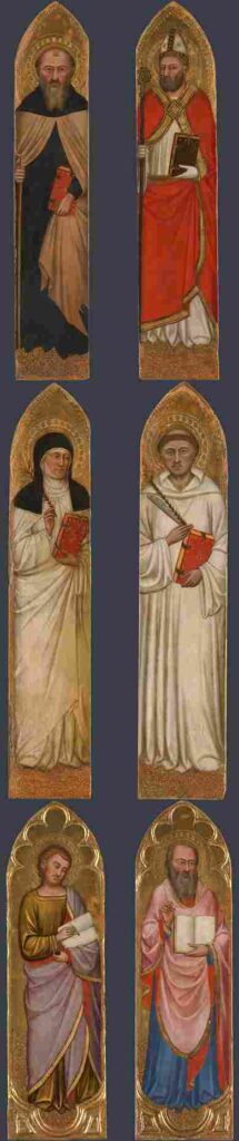 نقاشی Jacopo di Cione and workshop - The Littleton Pilaster Saints