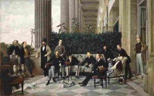 نقاشی James Tissot - The Circle of the Rue Royale1868