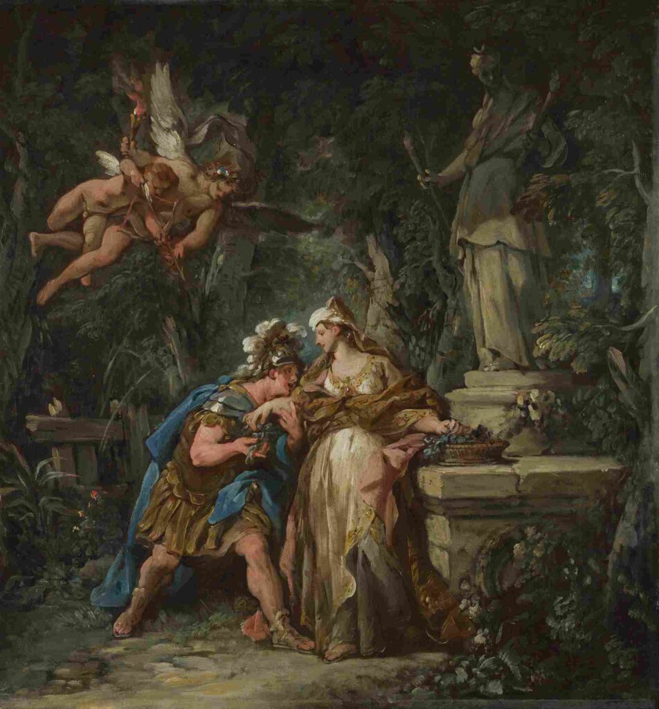 نقاشی Jean_François_Detroy_Jason_swearing_Eternal_Affection_to_Medea