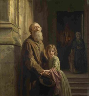 نقاشی Josephus Laurentius Dyckmans - The Blind Beggar