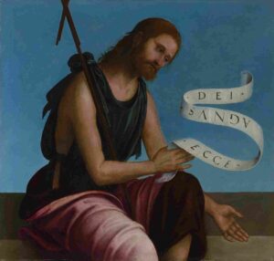 نقاشی Lorenzo Costa - Saint John the Baptist