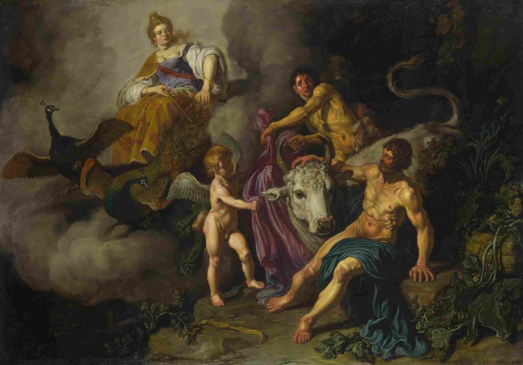 نقاشی Pieter Lastman - Juno discovering Jupiter with Io