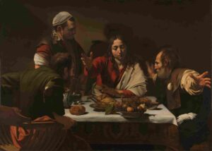 نقاشی The Supper at Emmaus 1602 (london)