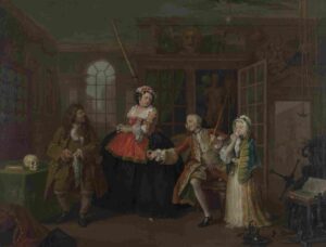 نقاشی William Hogarth - Marriage A-la-Mode - The Inspection