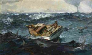 نقاشی Winslow Homer – The gulf stream