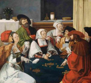 نقاشی after Lucas van Leyden - The Card Players