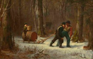 نقاشیEastman Johnson - On Their Way to Camp