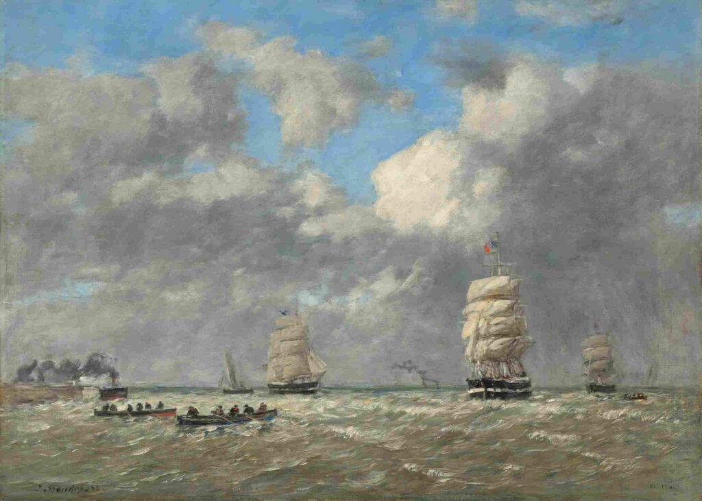 نقاشیEugène Boudin - Le Havre