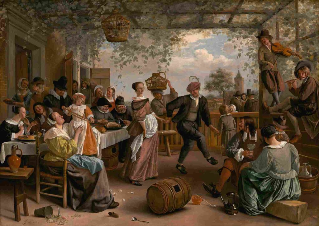 نقاشیJan Steen - The Dancing Couple_