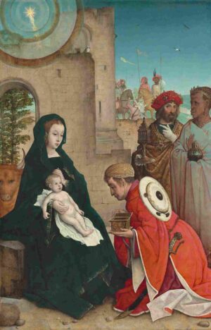 نقاشیJuan de Flandes - The Adoration of the Magi