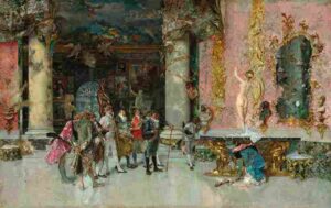 نقاشی Mariano Fortuny y Carbó - The Choice of a Model