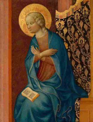 نقاشیMasolino da Panicale - The Virgin Annunciate