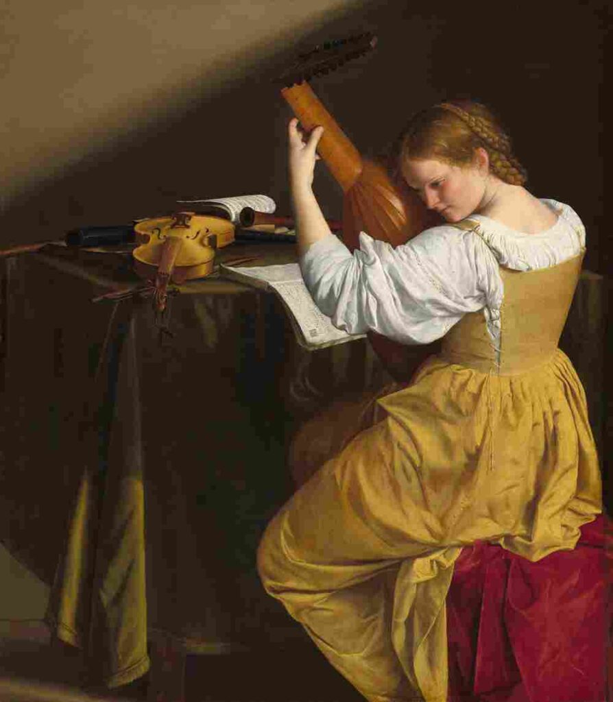 نقاشی Orazio Gentileschi - The Lute Player