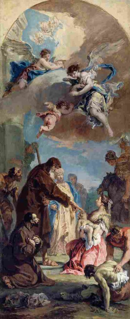 نقاشیSebastiano Ricci - A Miracle of Saint Francis of Paola