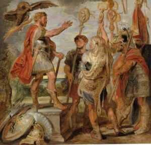 نقاشیSir Peter Paul Rubens - Decius Mus Addressing the Legions