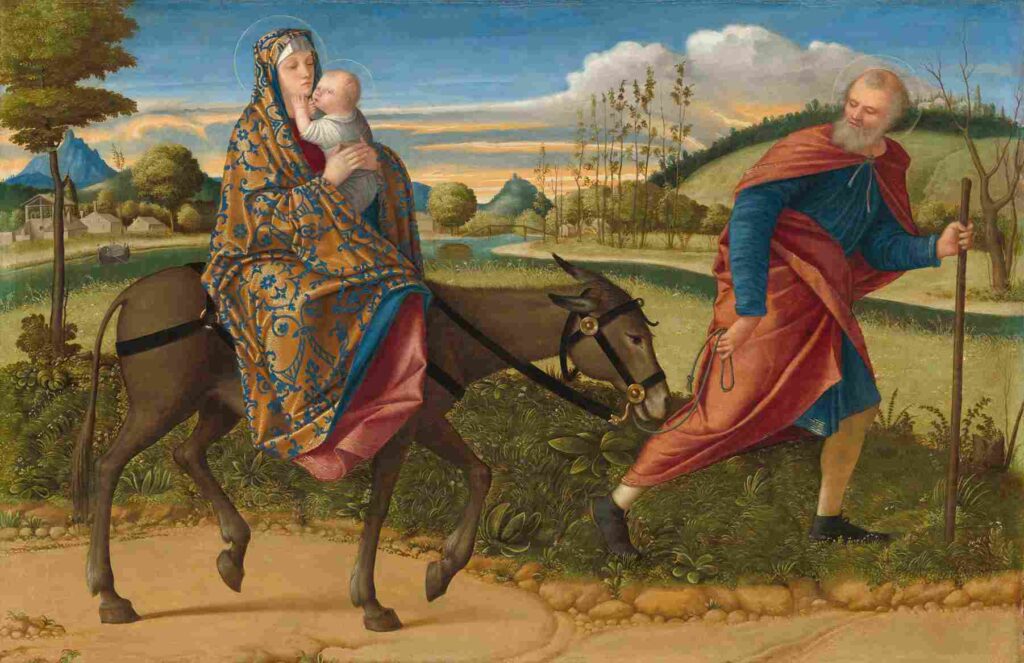 نقاشیVittore Carpaccio - The Flight into Egypt