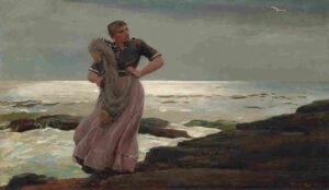 نقاشیWinslow Homer - A Light on the Sea